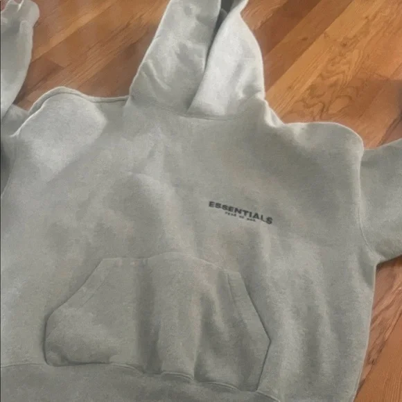 Essentials Light Gray Hoodie - Picture 2 of 6